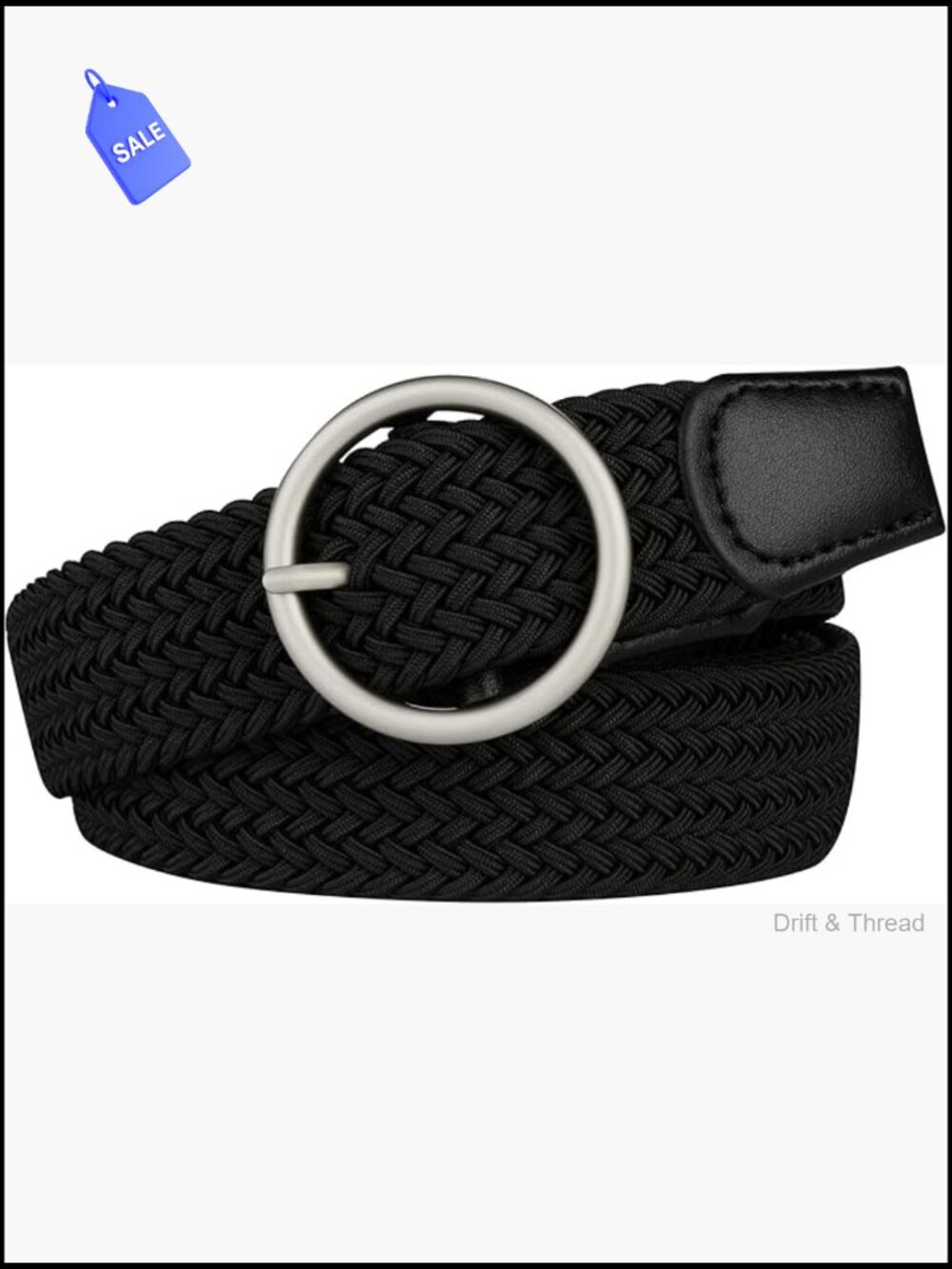 Plus Size Stretch Belt No-Hole Adjustable 39-75in Comfort Elastic